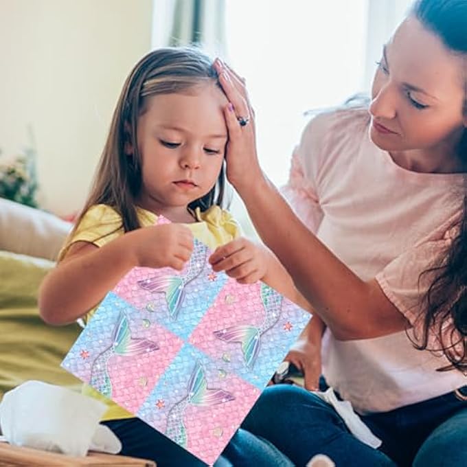 40 PIECES OF MERMAID PAPER TOWELS, CUTE NAPKINS, KIDS PARTY SUPPLIES, TABLECLOTH DECORATIONS, PARTY DECORATION SUPPLIES - Image 5